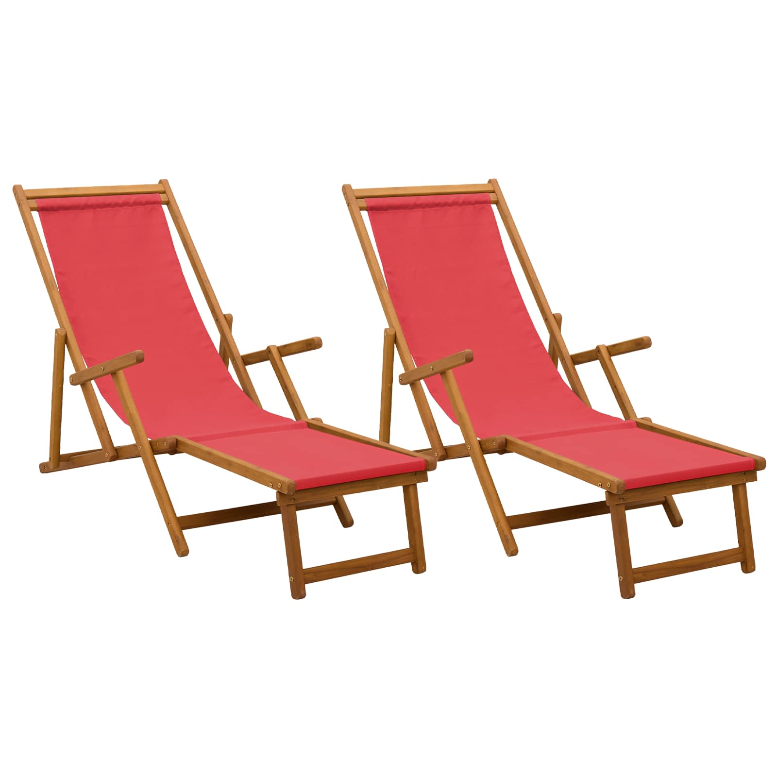 Taittuva aurinkotuoli 2 pcs 3 Sijainti Tiheä Eukalyptuspuu - Image 2