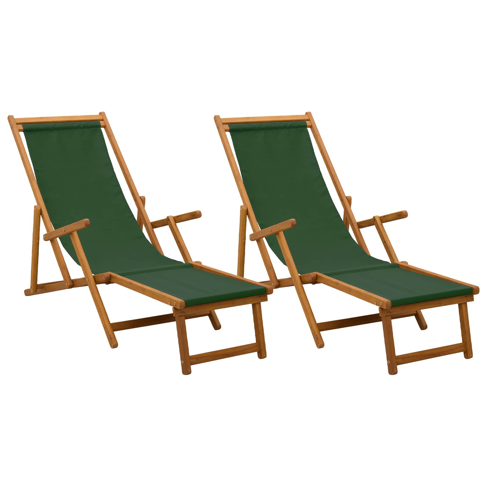 Taittuva aurinkotuoli 2 pcs 3 Sijainti Tiheä Eukalyptuspuu - Image 2