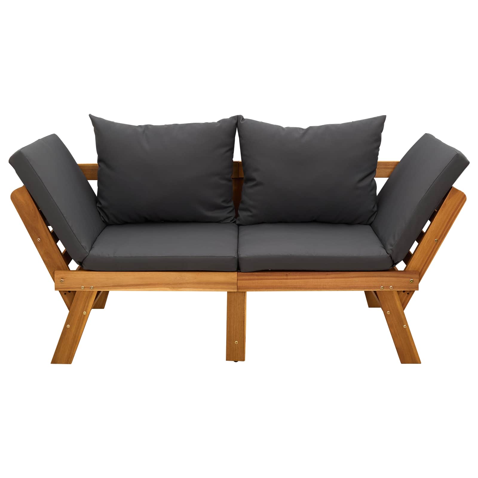 3-in-1 Tuinbank met Kussens Massief Acaciahout Naturel image 6