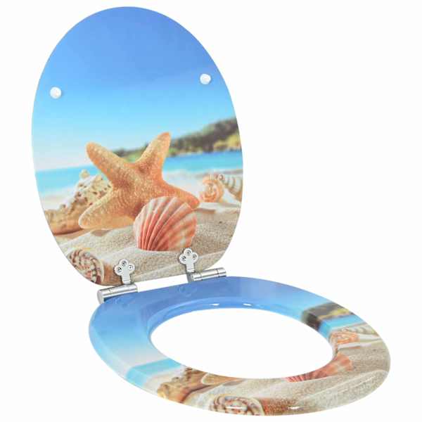 vidaXL Pehme sulgumise tualettruumi istmed Mere muskel 44 x 38 cm