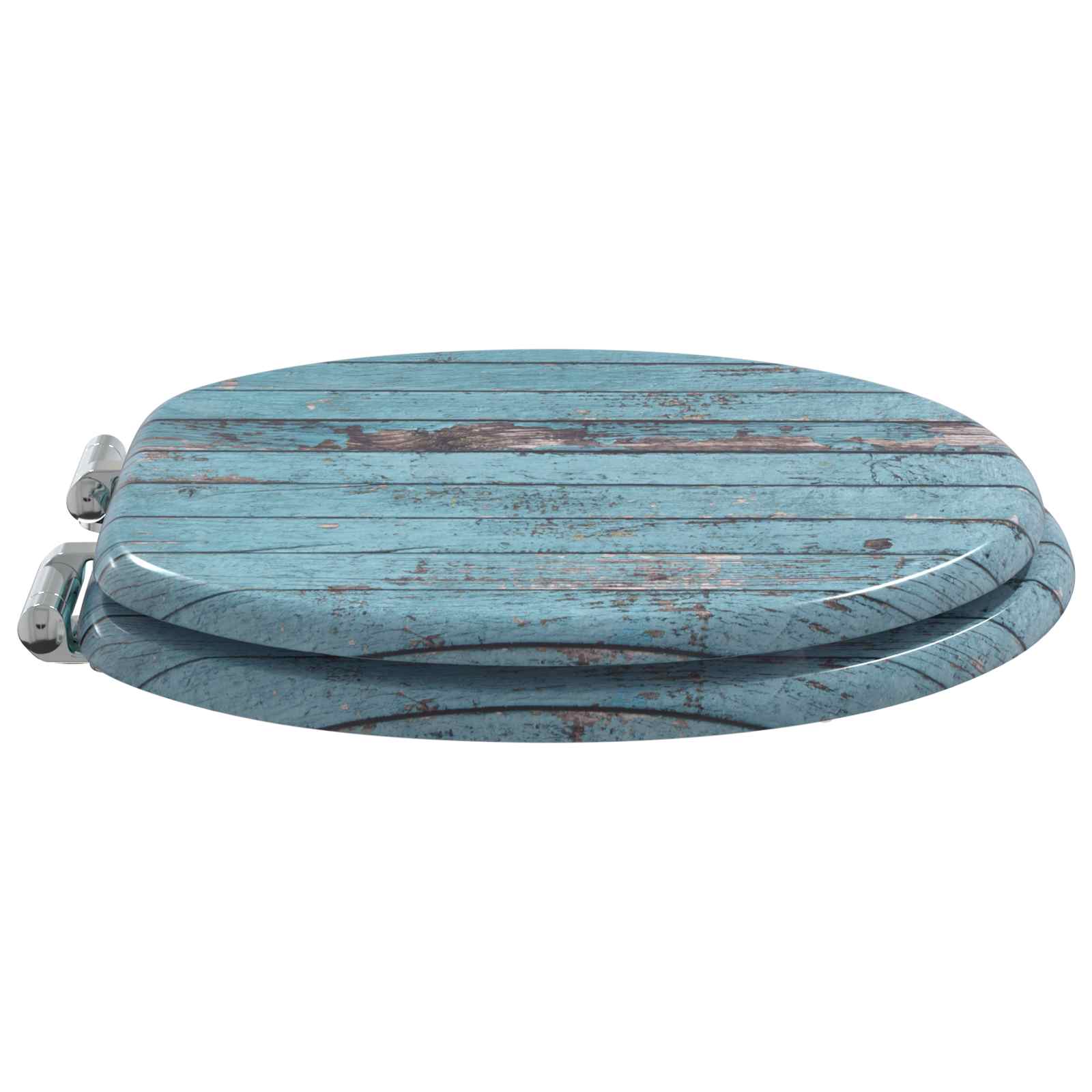 Thumbnail - vidaXL Soft-Close Toilettensitz Blau 44 x 38 cm MDF-Platte