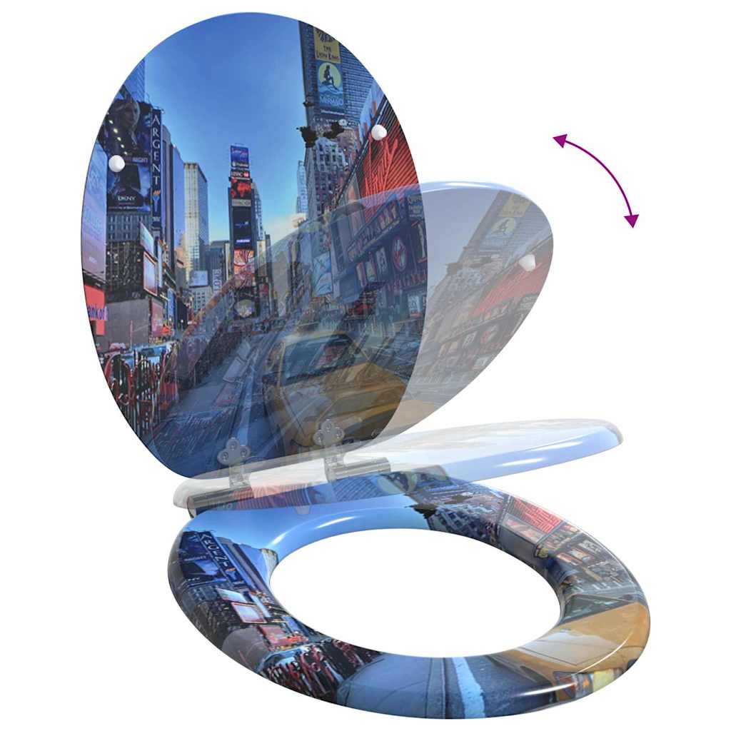 Tualetes sēdeklis Daudzkrāsains 43,8 x 37,8 cm MDF plāksne