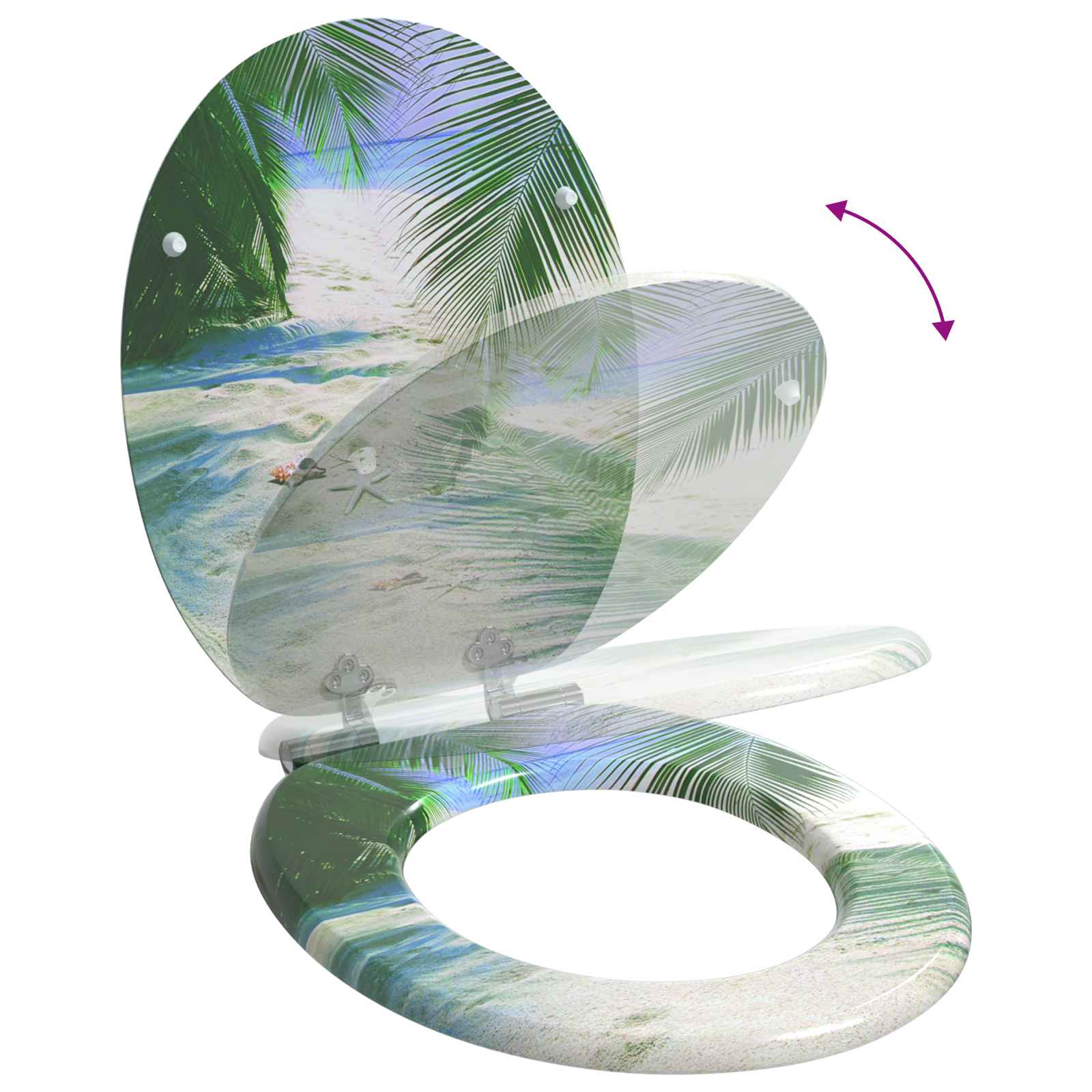 Tualetes sēdeklis Zaļa 43,8 x 37,8 cm MDF plāksne