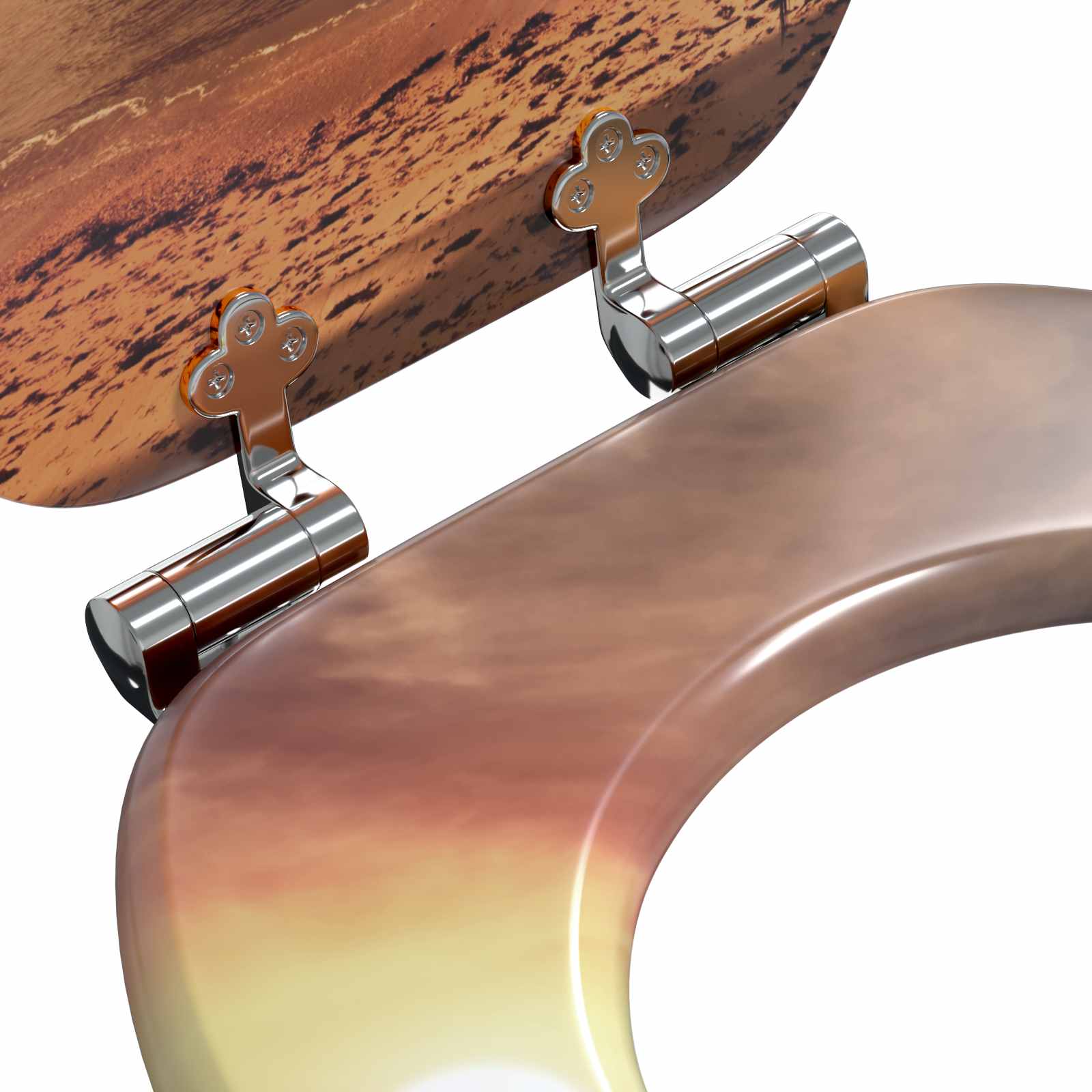 Pokrivalo za stranišče Oranžna 44 x 38 cm MDF plošča - slika 5