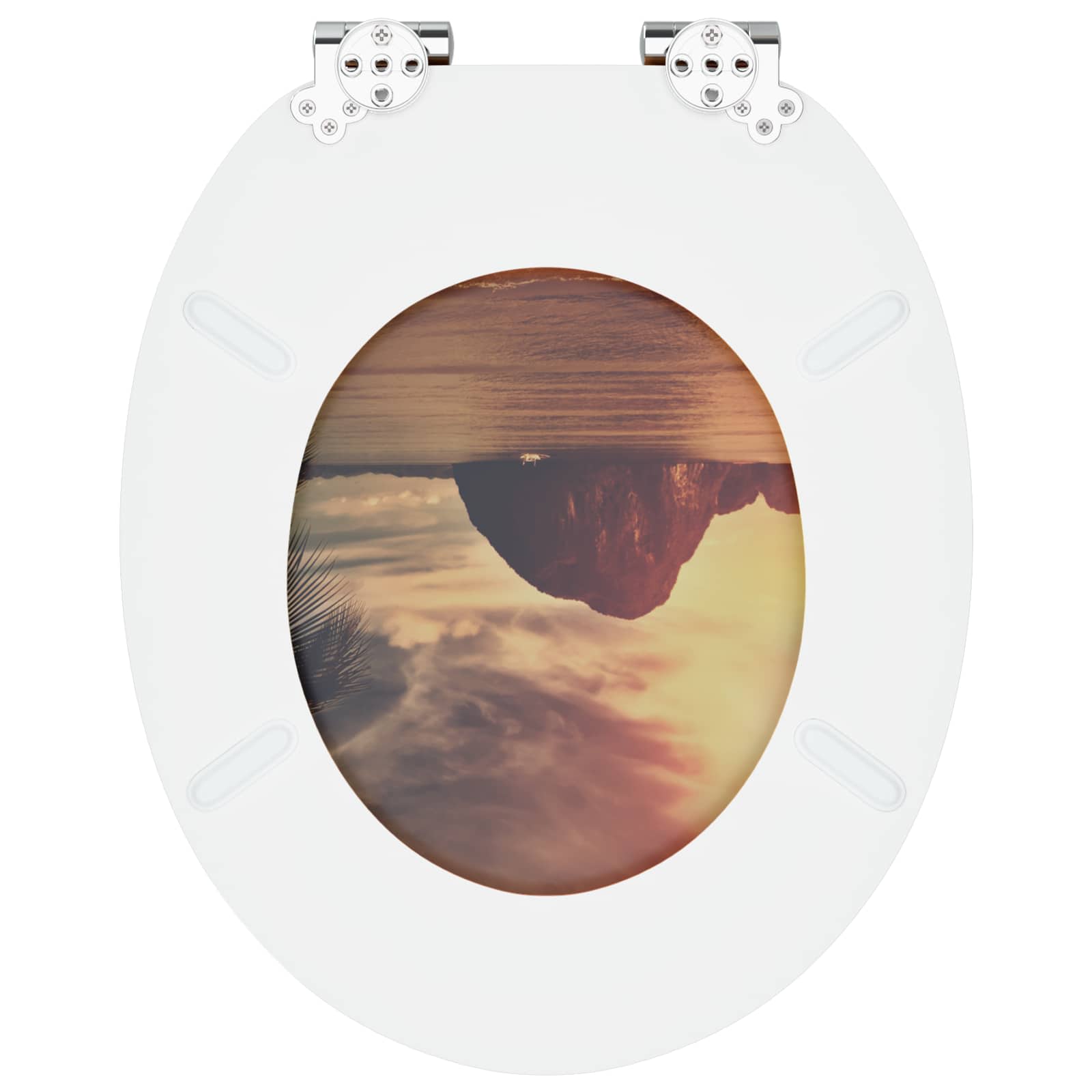 Pokrivalo za stranišče Oranžna 44 x 38 cm MDF plošča - slika 8