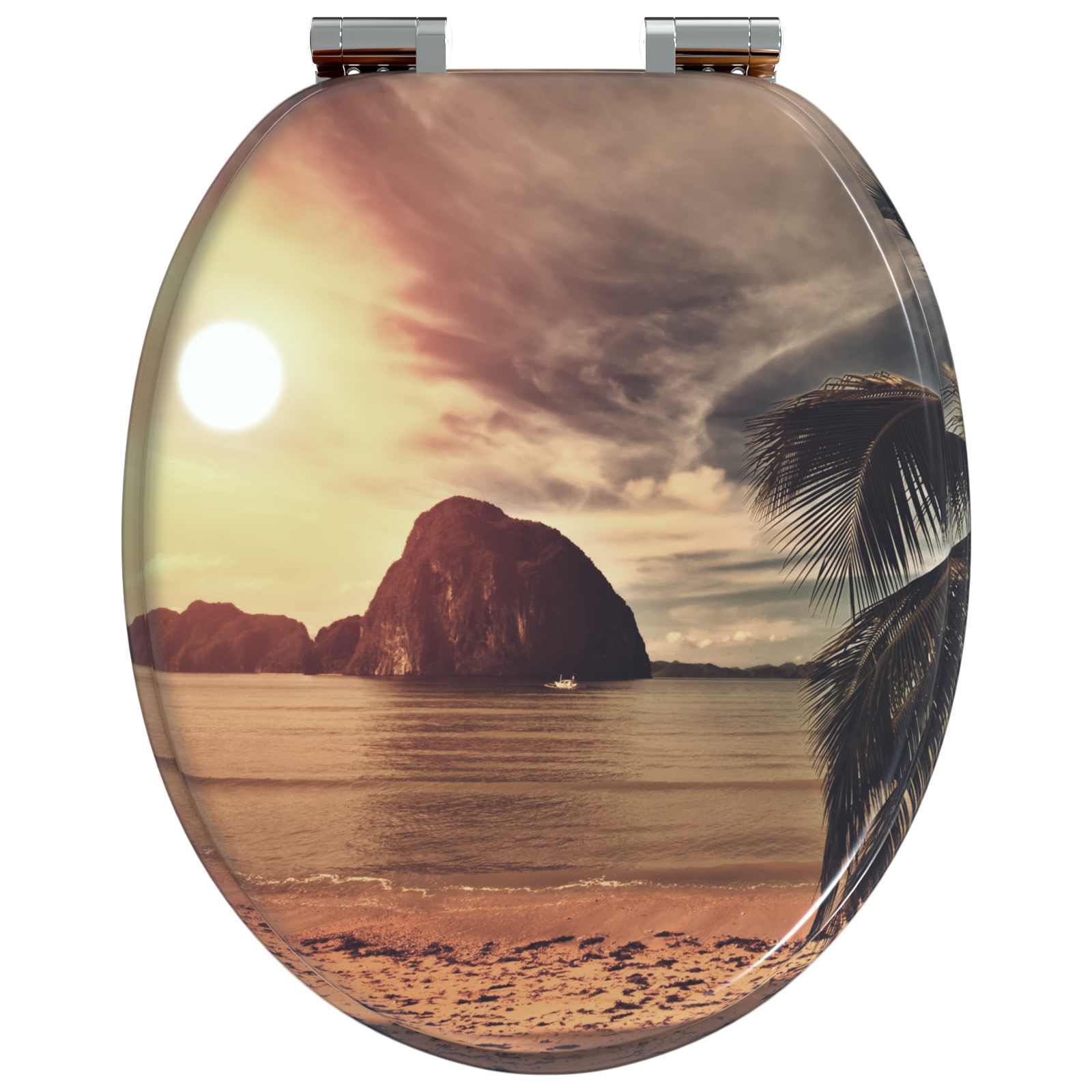 Pokrivalo za stranišče Oranžna 44 x 38 cm MDF plošča - slika 4