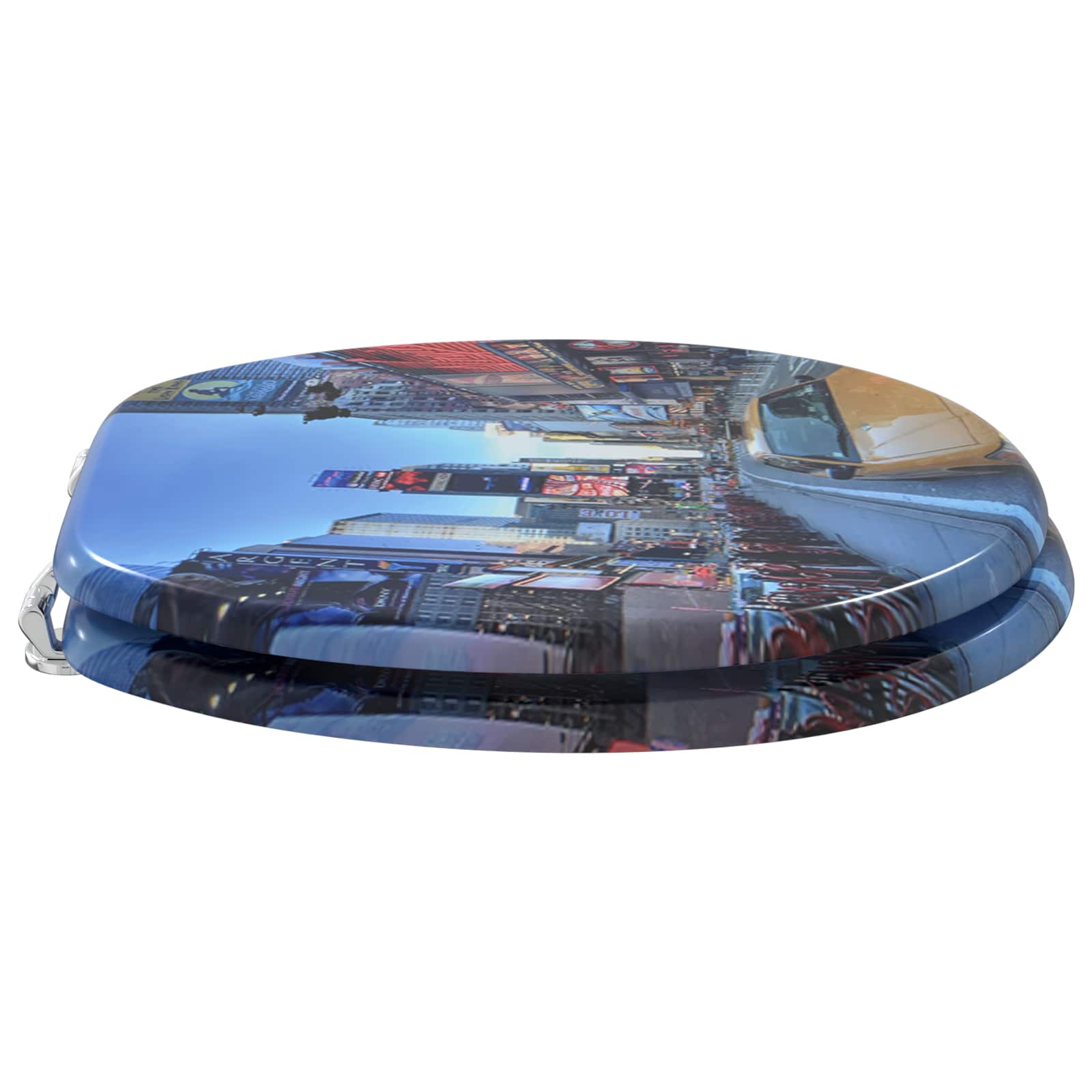 Thumbnail - vidaXL Soft-Close Toilettensitz Mehrfarbig 44 x 38 cm MDF-Platte