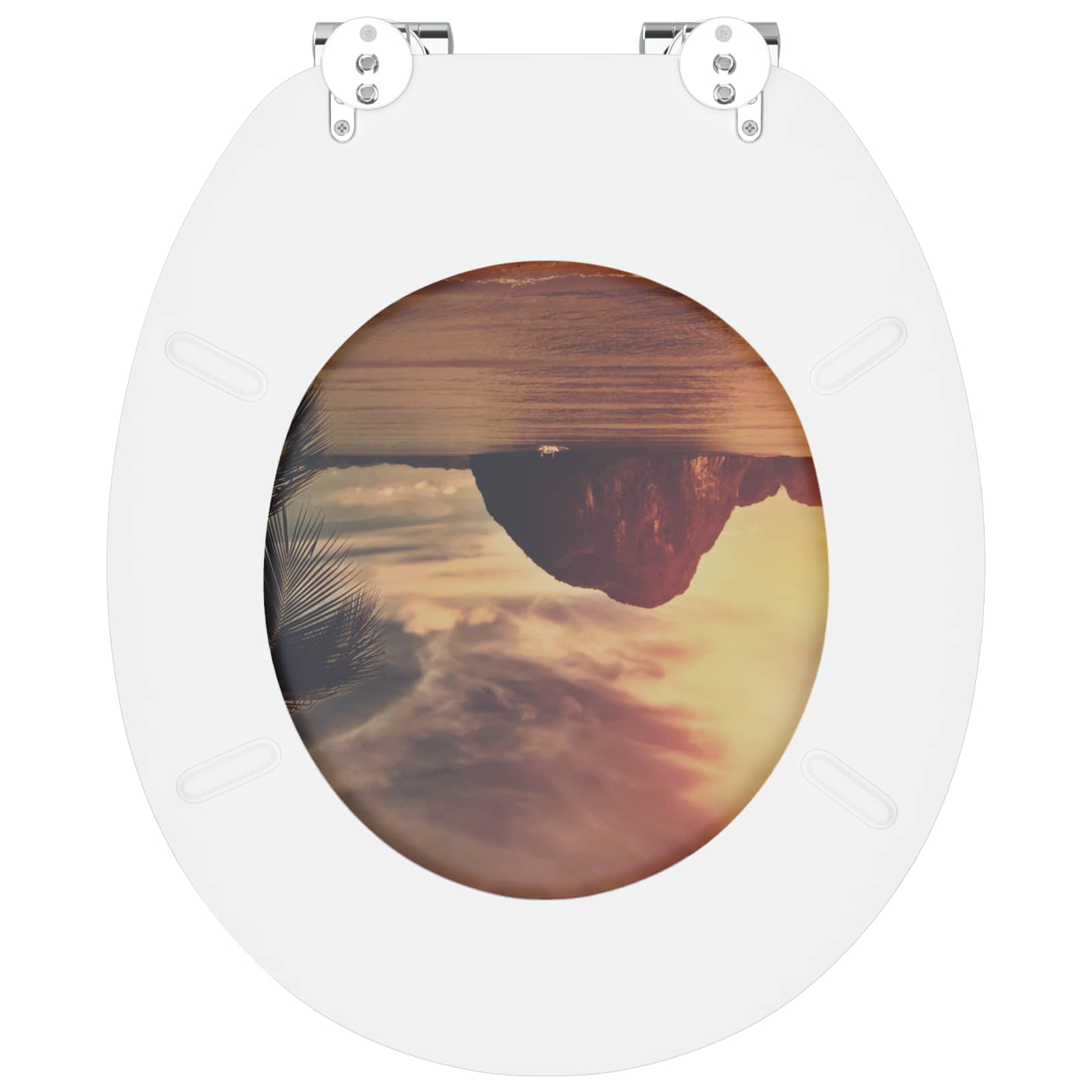 Pokrivalo za stranišče Oranžna 44 x 38 cm MDF plošča - slika 8