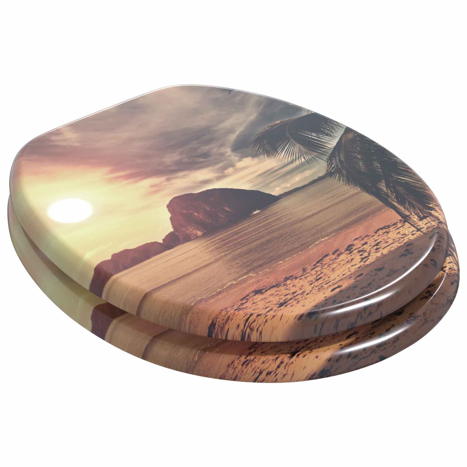 Pokrivalo za stranišče Oranžna 44 x 38 cm MDF plošča - slika 2