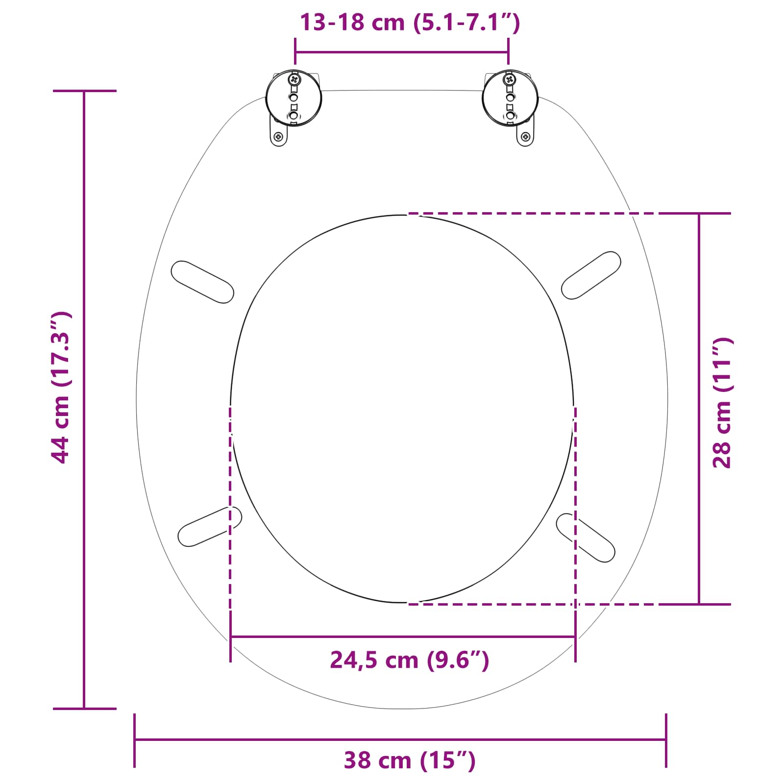 Pokrivalo za stranišče Oranžna 44 x 38 cm MDF plošča - slika 10