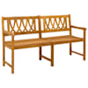 vidaXL V&auml;libank 2 -kohaline 150 x 56 x 90 cm Tugev akatsiapuu