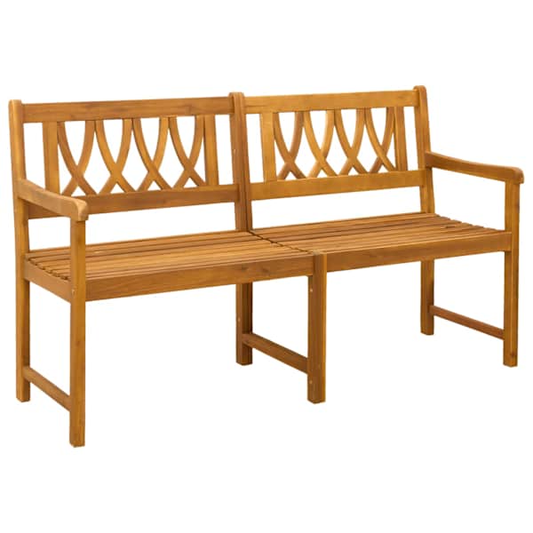 vidaXL V&auml;libank Naturaalne 150 x 55,5 x 90 cm Tugev akatsiapuu