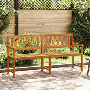 Zunanja klop Naravna 180 x 55,5 x 90 cm Masiven les akacije