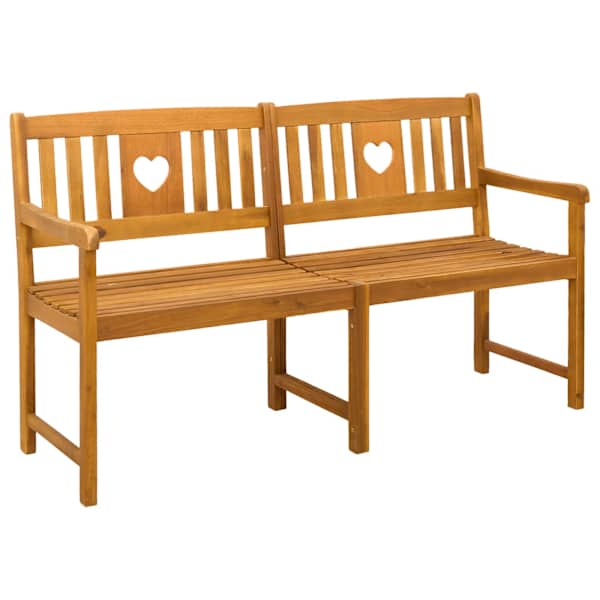vidaXL V&auml;libank Naturaalne 150 x 55,5 x 90 cm Tugev akatsiapuu