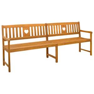 vidaXL V&auml;libank Naturaalne 220 x 55,5 x 90 cm Tugev akatsiapuu