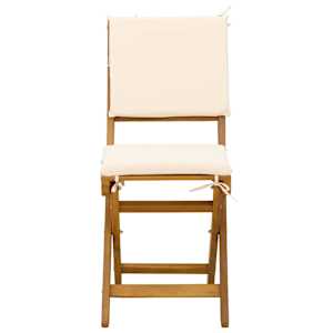Venkovní bistro židle 2 pcs Krémově bílá 38 x 46 x 85 cm - obrázek 6