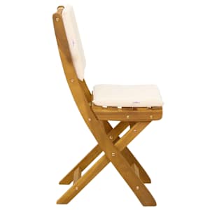 Venkovní bistro židle 2 pcs Krémově bílá 38 x 46 x 85 cm - obrázek 7