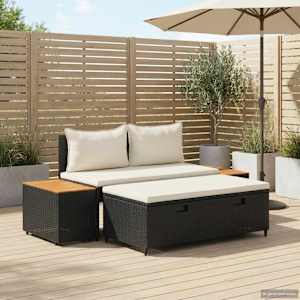 Venkovní pohovková souprava 4 -Seater 4 pcs 55 x 30 x 39 cm