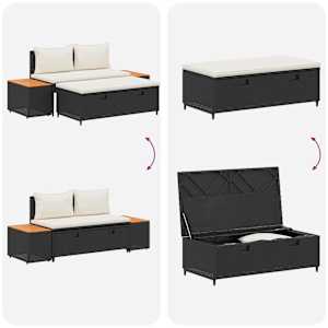 Venkovní pohovková souprava 4 -Seater 4 pcs 55 x 30 x 39 cm - obrázek 12