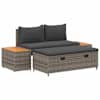 vidaXL V&auml;li diivanikomplekt 4 -Seater 4 tk 55 x 30 x 39 cm Ristk&uuml;lik