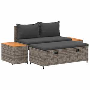 vidaXL V&auml;li diivanikomplekt 4 -Seater 4 tk 55 x 30 x 39 cm Ristk&uuml;lik