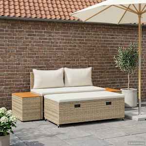 Venkovní pohovková souprava 4 -Seater 4 pcs 55 x 30 x 39 cm - obrázek 3