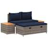 vidaXL V&auml;li diivanikomplekt 4 -Seater 4 tk 55 x 30 x 39 cm Ristk&uuml;lik