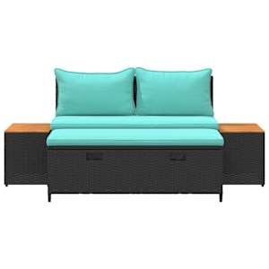 Venkovní pohovková souprava 4 -Seater 4 pcs 55 x 30 x 39 cm - obrázek 8