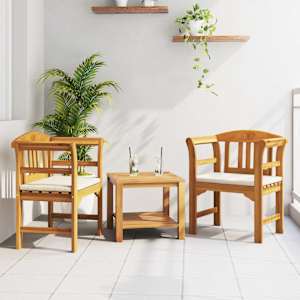 Klop s rozami Naravna 68,5 x 46 x 82,5 cm Masiven les akacije