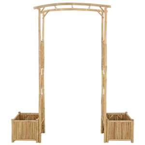 Zahradní oblouk Přírodní 177 x 40 x 205 cm Bambus - obrázek 3
