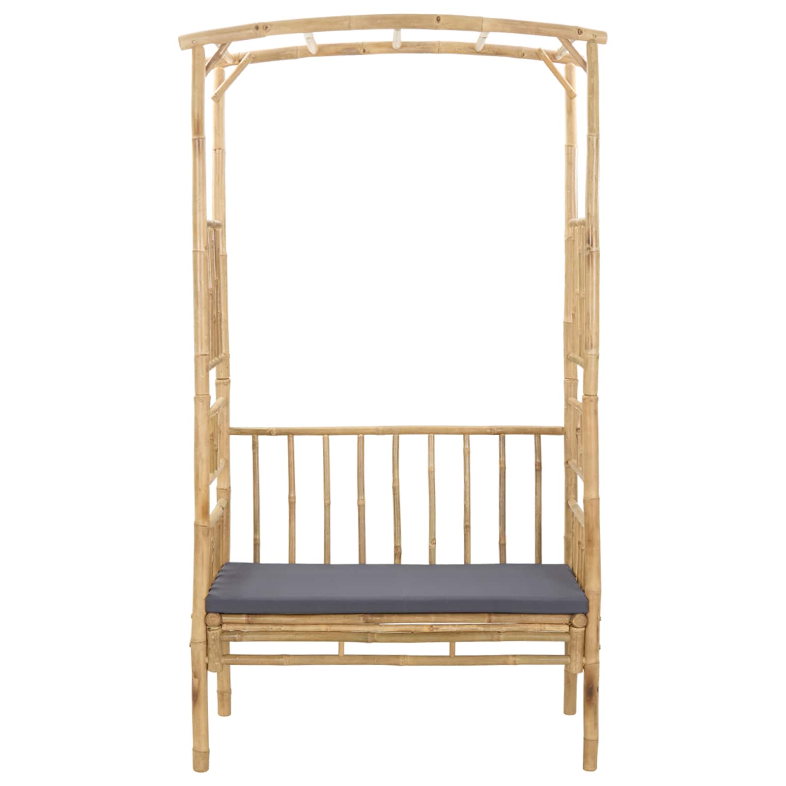 Tuinboog met Bank Naturel 115 x 50 x 205 cm Bamboe image 3