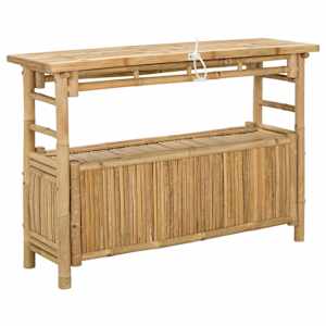Konzolový stolek s policí Přírodní 110 x 35 x 75 cm Bambus - obrázek 6