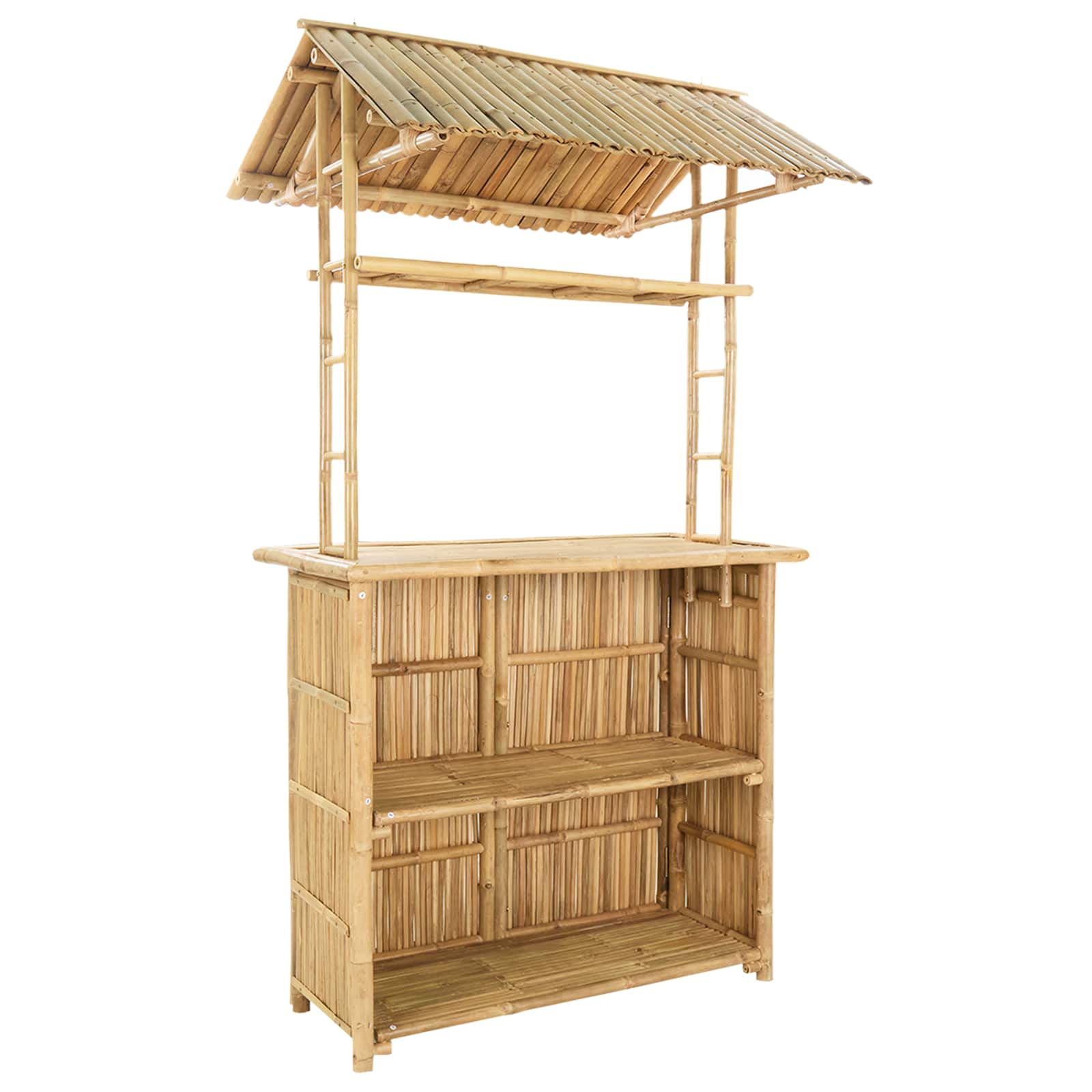 Външна бар маса Естествен 115 x 95 x 214 см Бамбук - Image 5