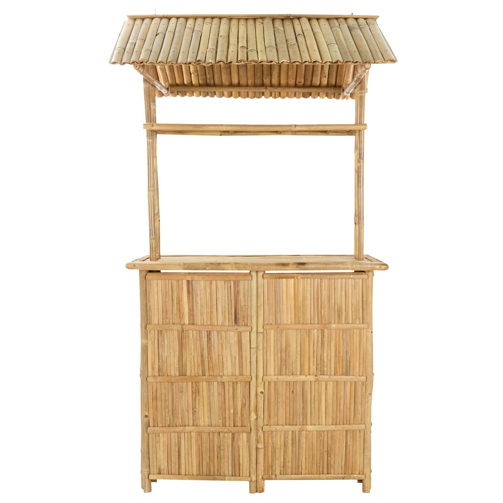 Външна бар маса Естествен 115 x 95 x 214 см Бамбук - Image 3