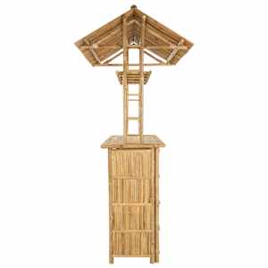 Venkovní barový stůl Přírodní 115 x 95 x 214 cm Bambus - obrázek 4