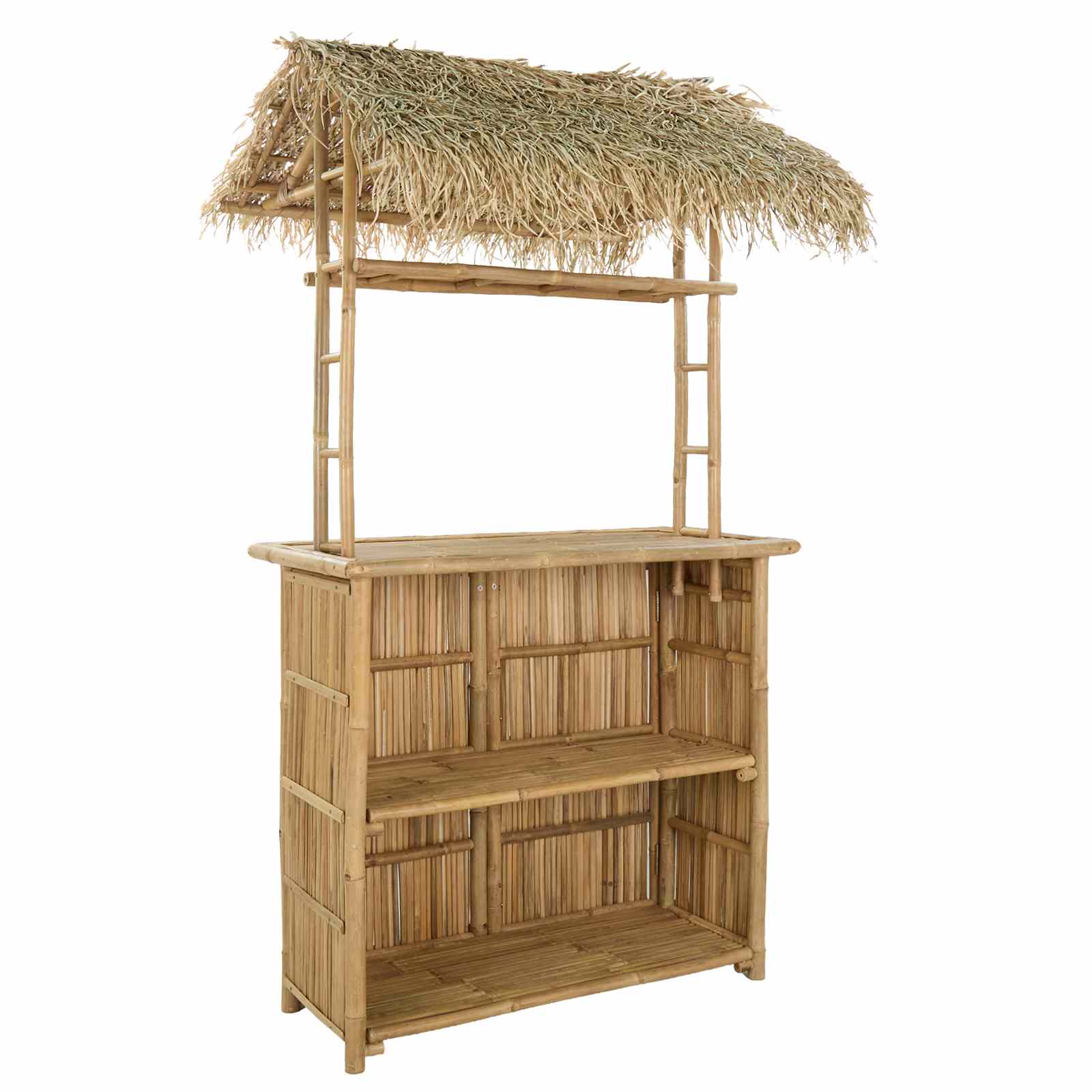 Външна бар маса Естествен 115 x 95 x 215 см Бамбук - Image 5