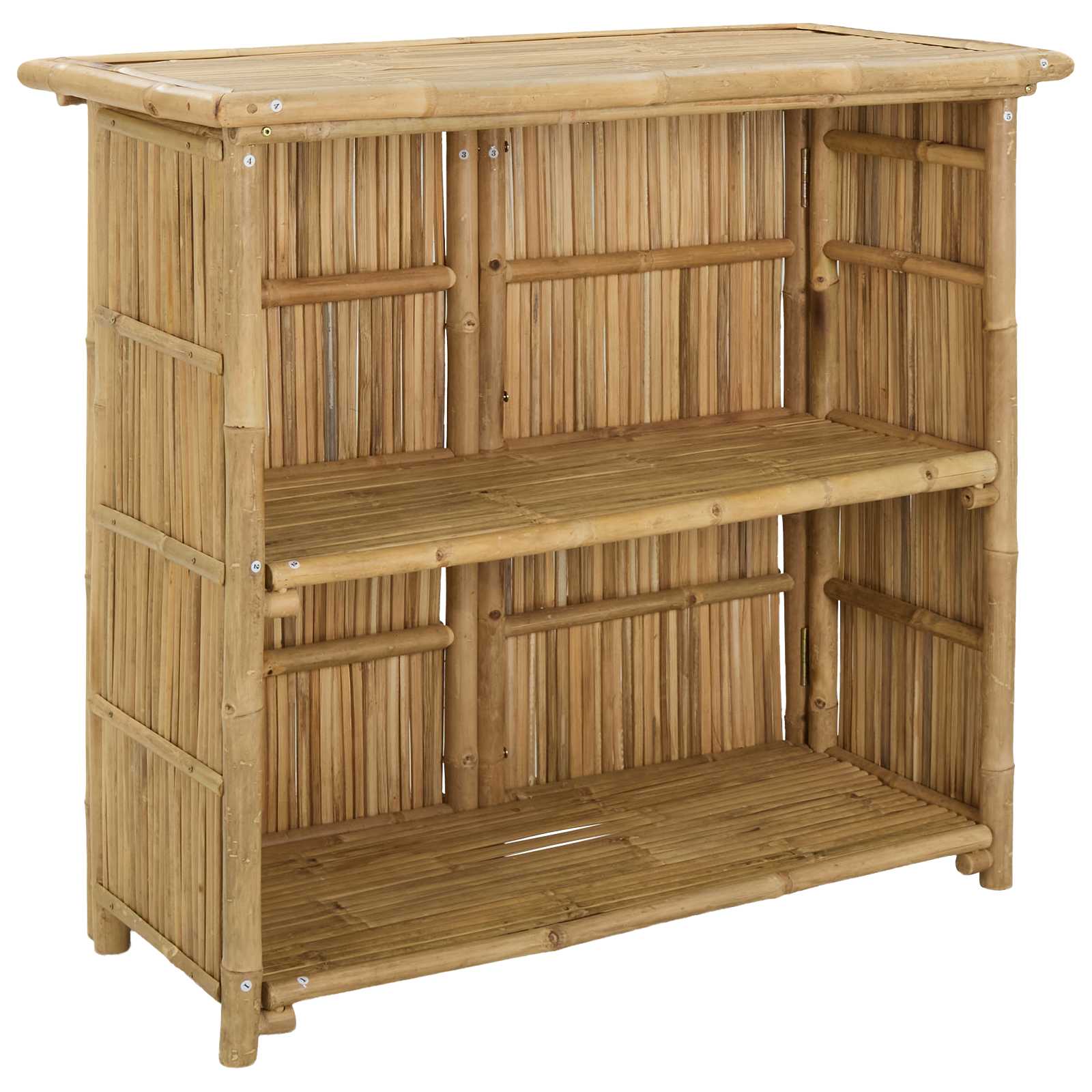 Външна бар маса Естествен 115 x 55 x 105 см Бамбук - Image 5