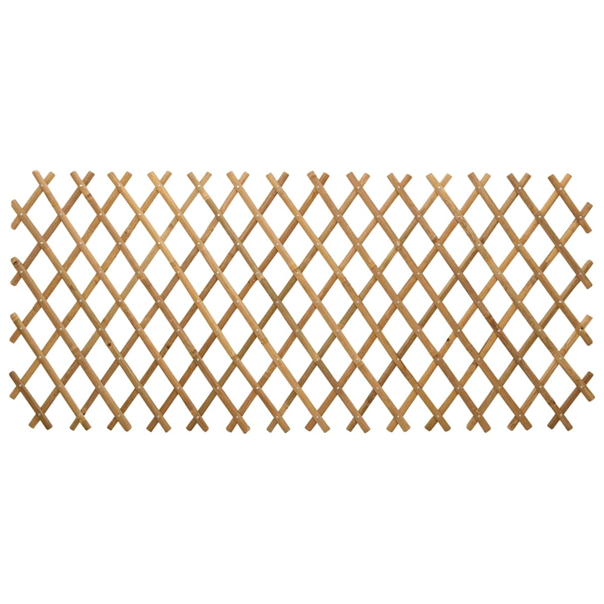 Udvidelig espalierhegn 2 stk. 100 x 105 cm Bambus Lys Brun - Billede 5