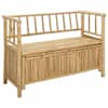 vidaXL Aia ladustamispink 110 x 47 x 80 cm Bambus Neutraalne Ristk&uuml;lik
