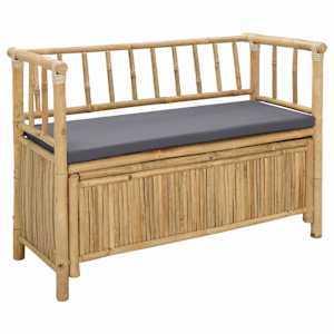 vidaXL Aia ladustamispink 110 x 47 x 80 cm Bambus Neutraalne Ristk&uuml;lik