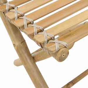 Zahradní křeslo 4 pcs Přírodní 42 x 53 x 90 cm Bambus - obrázek 7