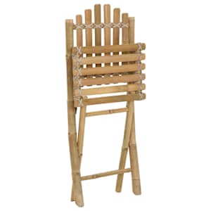 Zahradní křeslo 4 pcs Přírodní 42 x 53 x 90 cm Bambus - obrázek 3