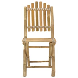 Zahradní křeslo 4 pcs Přírodní 42 x 53 x 90 cm Bambus - obrázek 4