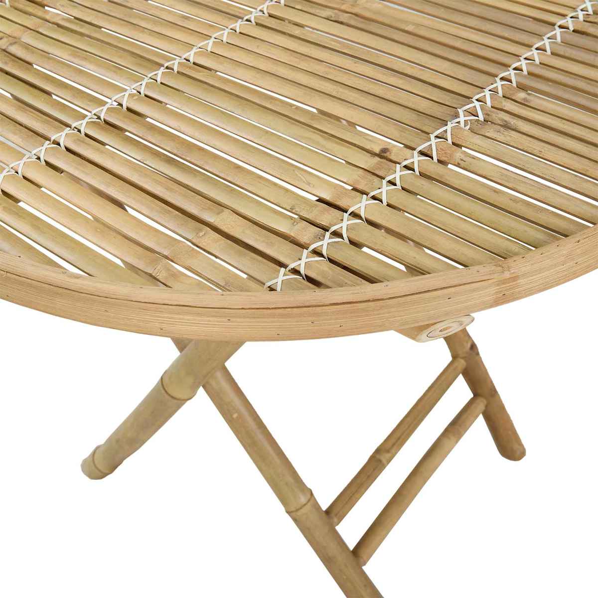 Havemøbel Bord Naturfarvet 80 x 70 cm Bambus - Billede 7