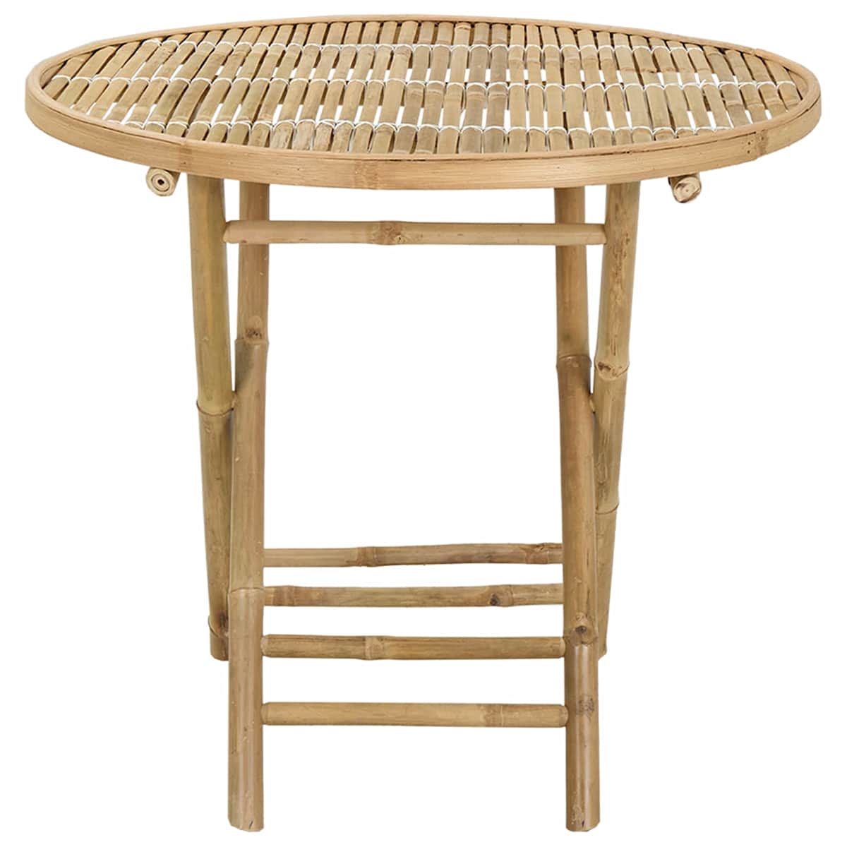 Havemøbel Bord Naturfarvet 80 x 70 cm Bambus - Billede 4