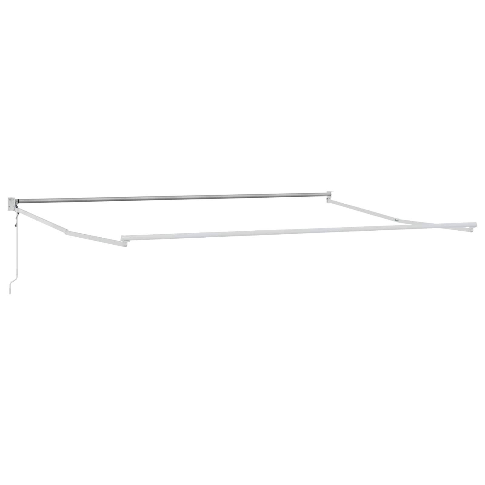 vidaXL Elektrisches Markisenrahmen Weiß 4 x 2 m Aluminium