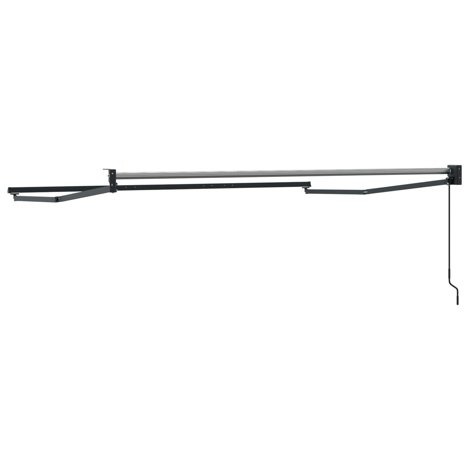 Handmatig uitschuifbaar zonnescherm Antraciet 3 x 2 m Aluminium image 4