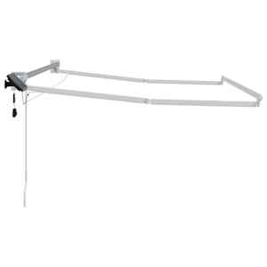 Elektrický skládací rám markýzy Bílý 2,5 x 2 m Hliník - obrázek 4