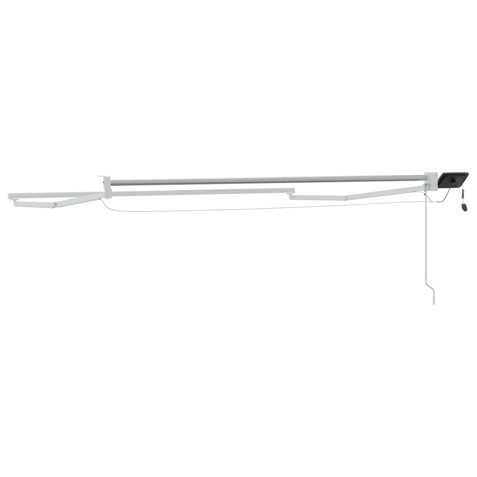 vidaXL Električni zložljivi okvir tende Bela 3 x 2,5 m Aluminij - slika 7