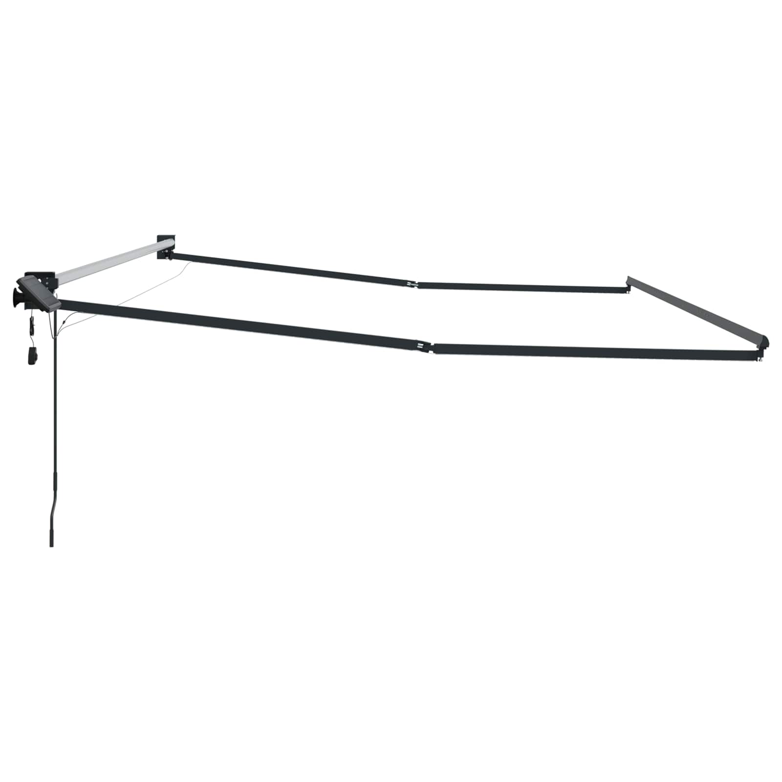 Elektrisch uitschuifbaar zonnescherm frame Antraciet 4,5 × 3 m image 4
